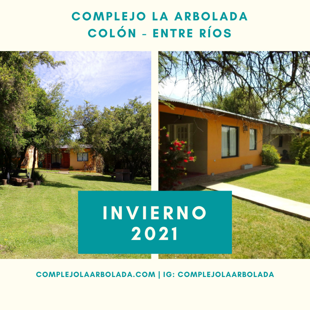Este invierno pasalo en La Arbolada!
cabañas colón entre ríos